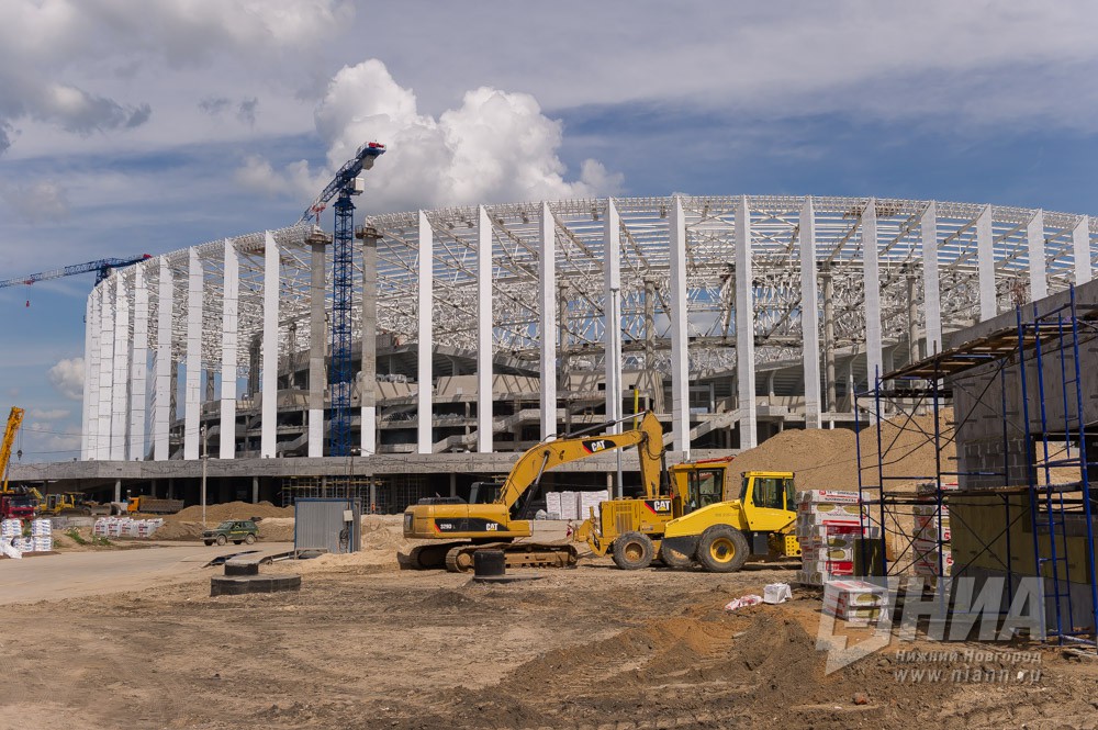 Строящийся к ЧМ-2018 стадион в Нижнем Новгороде