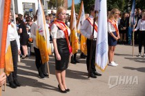 Торжественная линейка 1 сентября в нижегородской авторской академической школе №186