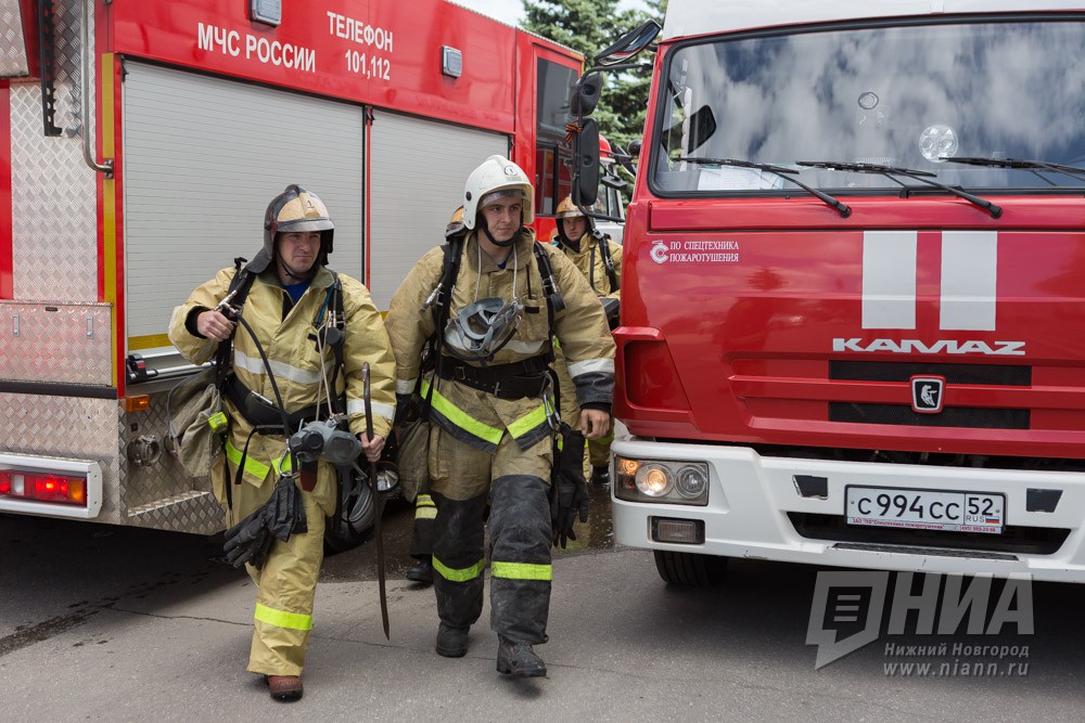 Магазин горел в Выксе Нижегородской области предположительно из-за поджога 27 сентября
