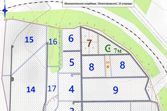 Кладбище 7 микрорайон нижний новгород схема