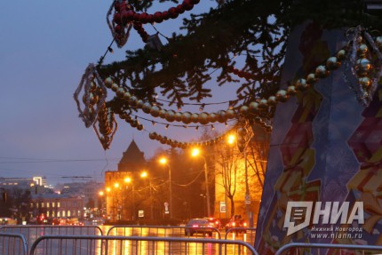 Новогоднее оформление Нижнего Новгорода