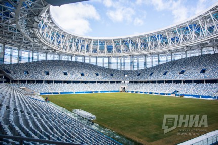 Делегация представителей FIFA и оргкомитета Россия-2018 оценила ход подготовки стадиона Нижний Новгород к ЧМ-2018