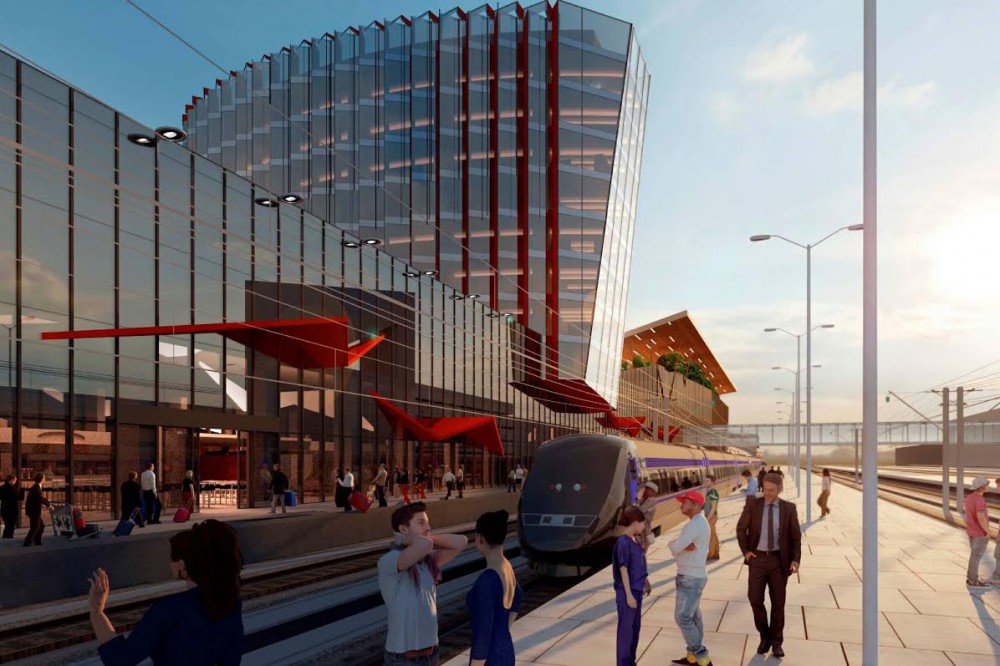 Архитектурная концепция вокзального комплекса для высокоскоростной магистрали (ВСМ) архитектора Николая Шумакова