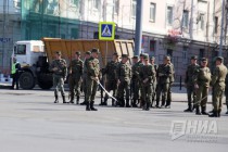 Первая репетиция парада в честь 73-летия Победы