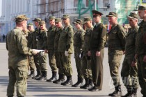 Первая репетиция парада в честь 73-летия Победы