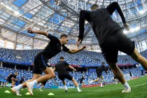 Сборная Хорватии провела предматчевую тренировку на Стадионе Нижний Новгород 20 июня