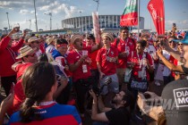 Более 6,5 тысяч футбольных болельщиков прибыли в Нижний Новгород на бесплатных поездах по данным на 25 июня