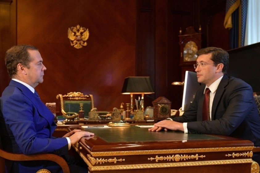 Дмитрий Медведев и Глеб Никитин