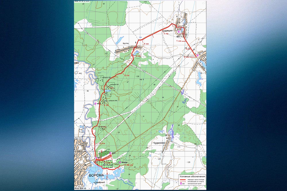 Карта туристическая нижегородской области