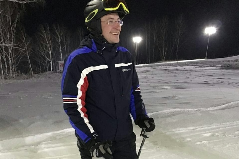 Глеб Никитин спустился на горных лыжах и призвал нижегородцев заниматься спортом