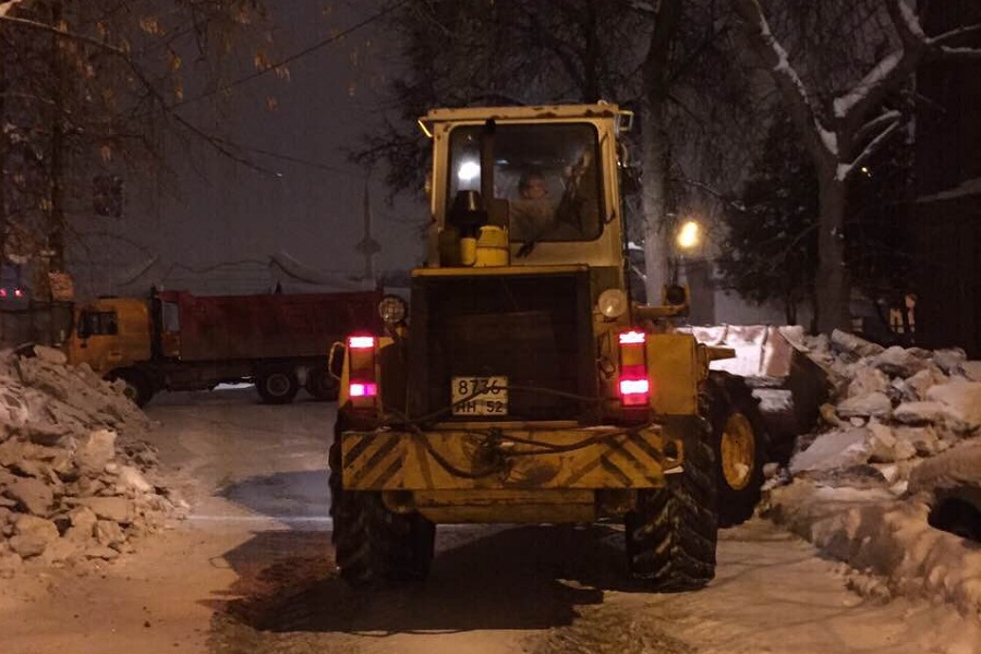 Снегоуборочные работы пройдут в Нижнем Новгороде в ночь на 2 марта 