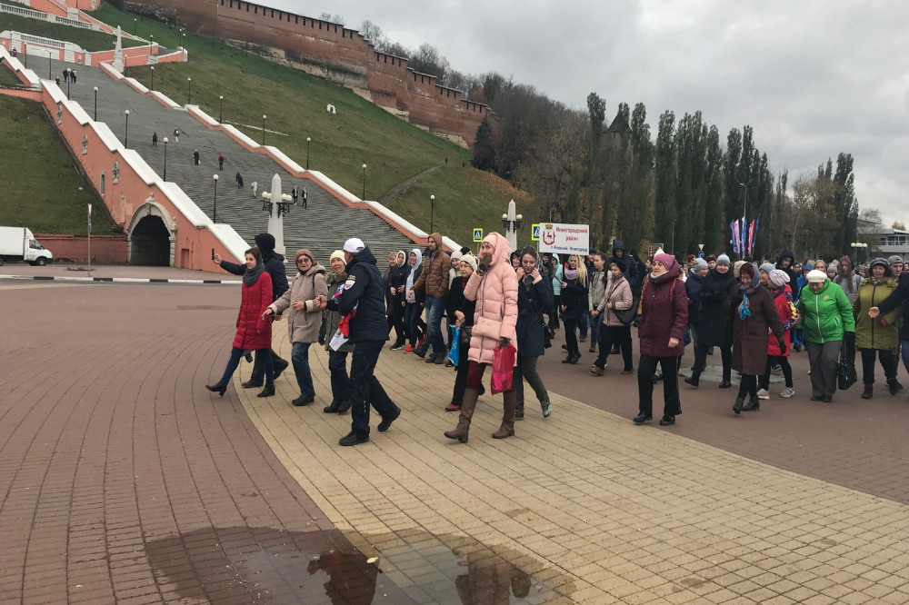 Сотни нижегородцев участвовали в акции 