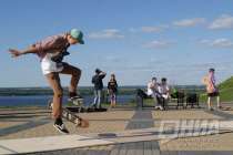 Скейтбордисты ждут открытия нижегородского парка Швейцария