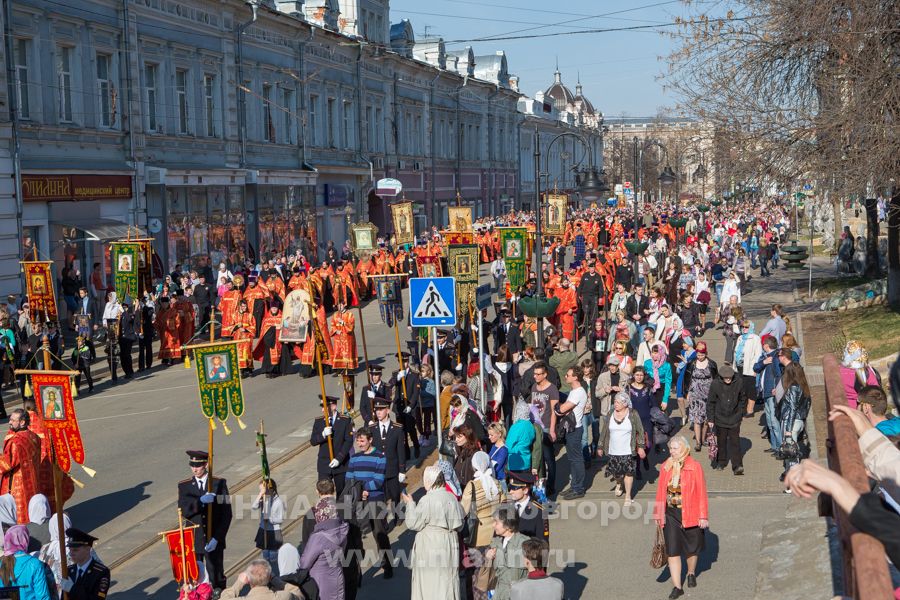Пасхальный крестный ход пройдет в Нижнем Новгороде 24 апреля
