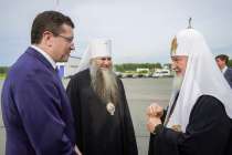 Патриарх Московский и всея Руси Кирилл прибыл в Нижний Новгород