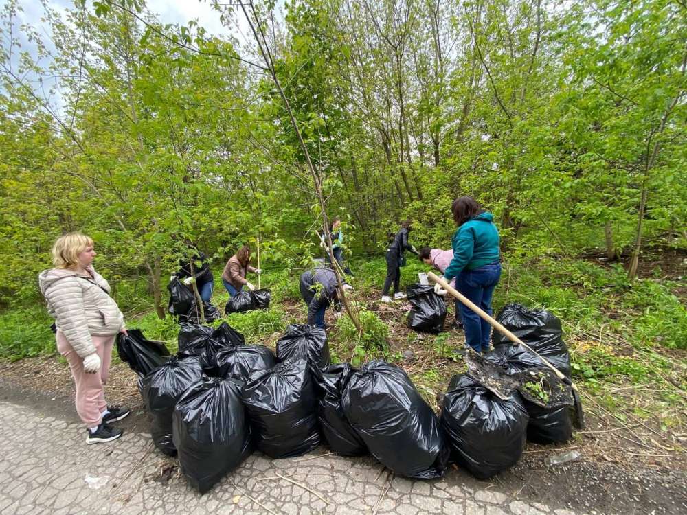 Почти 150 кубометров мусора собрали на территории возле Ботанического сада ННГУ