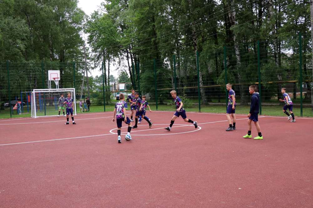 Спортивная площадка появилась в посёлке Сокольском благодаря нацпроекту 