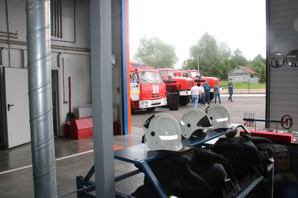 Новую пожарную часть открыли в большеболдинском селе Новая Слобода