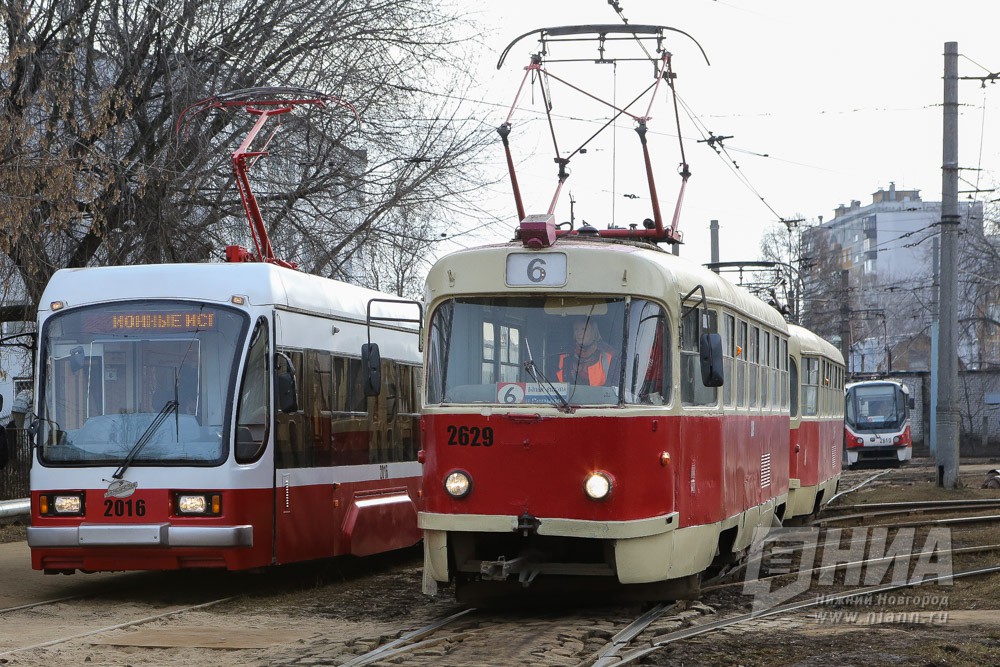 Нижегородские трамваи № 5, 6, 7 снова приостановили движение из-за техработ