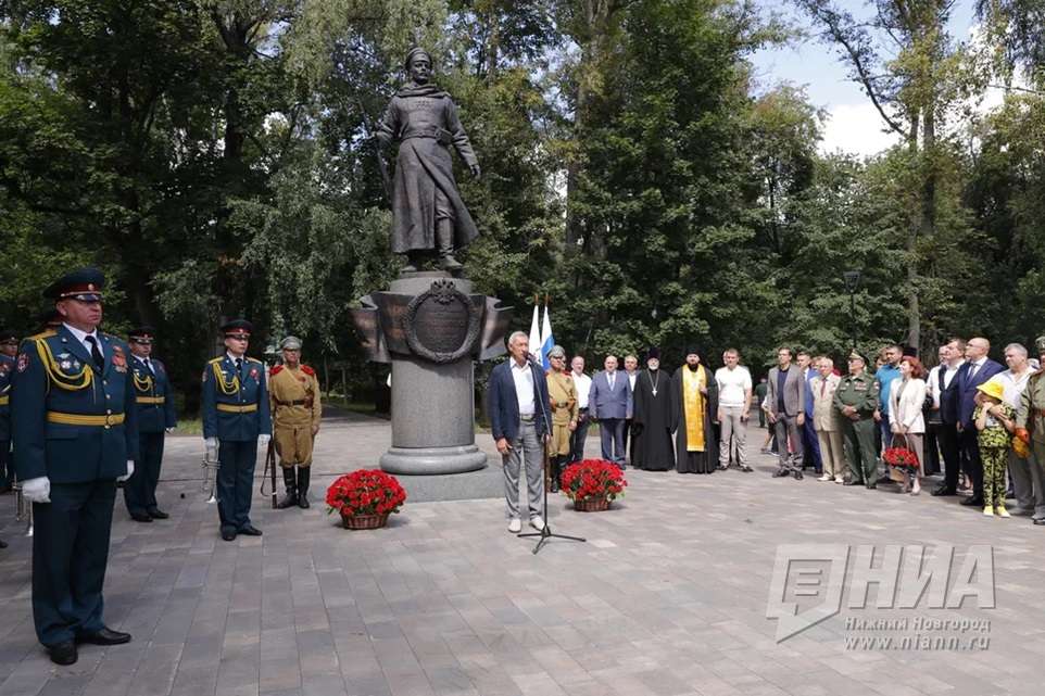 Памятник нижегородцам-участникам Первой мировой войны торжественно открыли в парке Кулибина