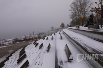 Первый снегопад в Нижнем Новгороде 1 ноября