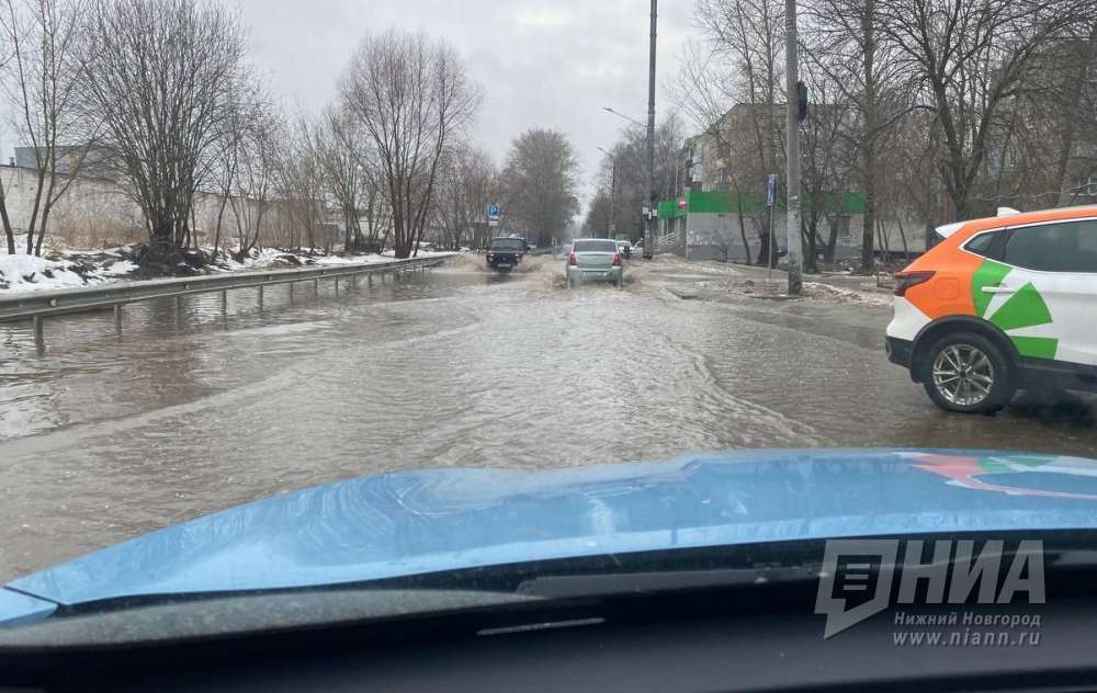 Нижегородцы пожаловались на огромные лужи на улицах Гаугеля и Светлоярской