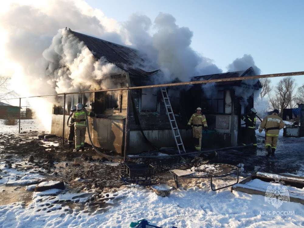 Многодетная семья чуть не погибла при пожаре в Нижегородской области