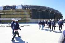 Торпедо опубликовало новые фото со стройки Ледового дворца на Стрелке