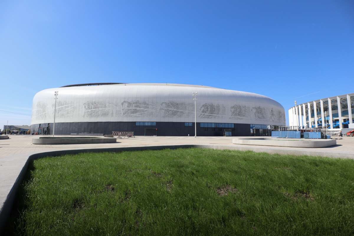 Строительство Ледового дворца на Стрелке вышло на финишную прямую