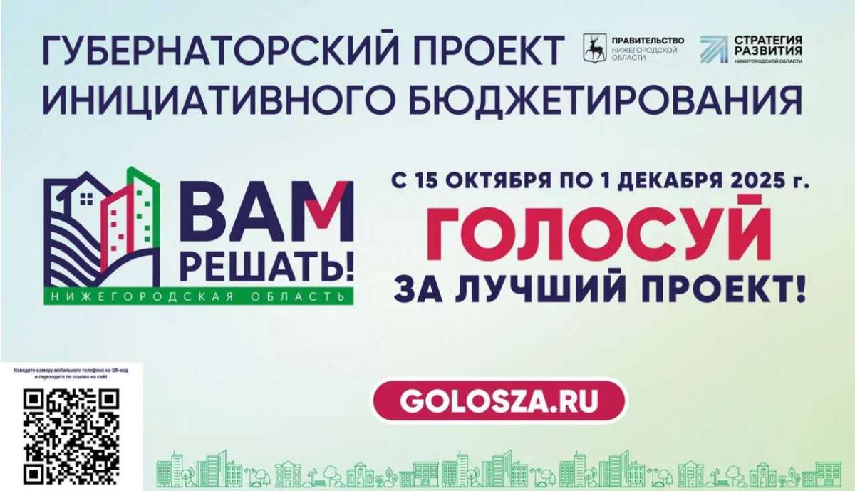 Нижегородцы могут проголосовать за благоустройство по проекту Вам решать!