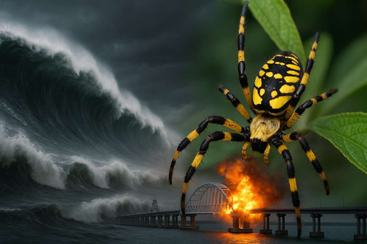Цунами, ядовитые пауки и взрыв на Крымском мосту: чем пугали россиян в 2025 году