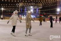 Нижегородские катки ограничили число посетителей из-за снегопада