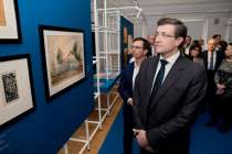 Глеб Никитин принял участие в открытии выставки Слияния в НГХМ