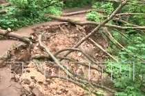 Оползень произошел у парка «Швейцария» в Нижнем Новгороде