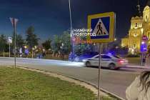 Водитель BMW протаранил столб у Стрелки и пытался скрыться в вечер Суперкубка
