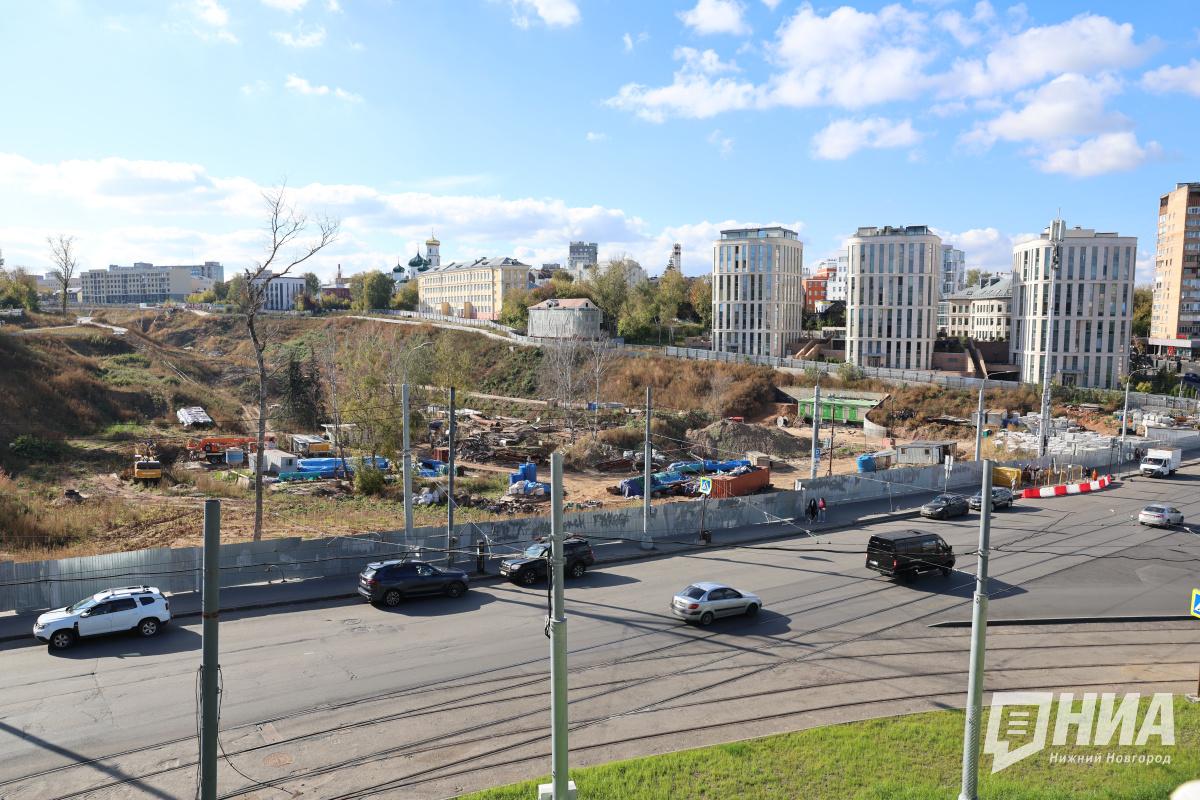 Выяснилось, что происходит на стройке террасного парка в Нижнем Новгороде